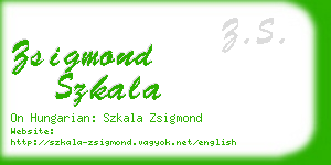 zsigmond szkala business card
